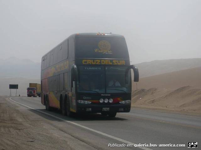 Marcopolo G6 Paradiso 1800 DD (en Perú) - Cruz del Sur
Fotógrafo: desconocido
Palabras clave: cruz del sur