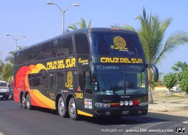 Marcopolo G6 Paradiso 1800 DD (en Perú) - Cruz del Sur
Fotógrafo: desconocido
Palabras clave: cruz del sur