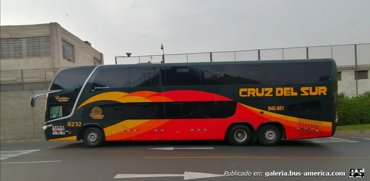 Marcopolo G7 Paradiso 1800 DD (en Perú) - Cruz del Sur
Fotógrafo: desconocido
Palabras clave: cruz del sur
