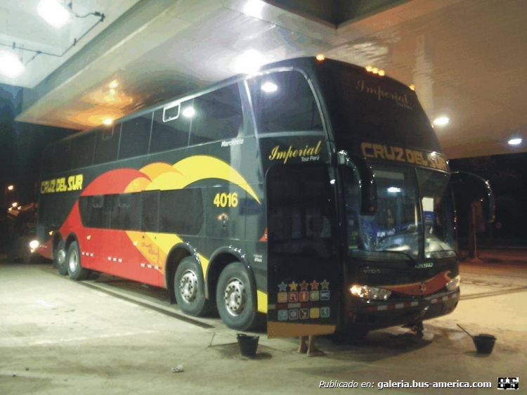 Marcopolo G6 Paradiso 1800 DD (en Perú) - Cruz del Sur
Fotógrafo: desconocido
Palabras clave: cruz del sur