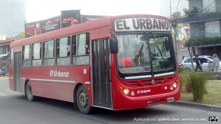 Agrale MA 15.0 - Metalpar Tronador - El Urbano
IYV 030

Línea 14 (San Salvador de Jujuy), interno 18
