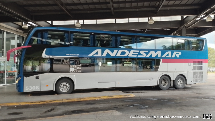 Volvo B450R - Metalsur Starbus 3 405 - Andesmar
AA 849 QE

Andesmar, interno 5308 (Parte Delantera)
