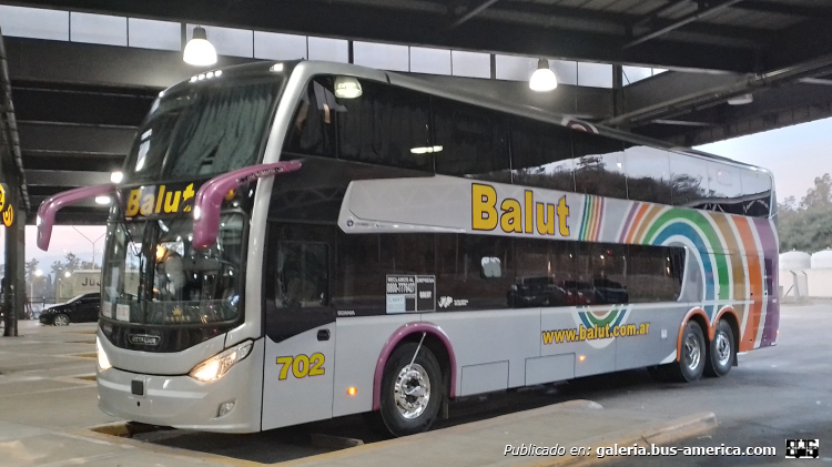 Scania K 450 ib - Metalsur Starbus 3 405 - Balut
Sin Patente

Balut, interno 702
