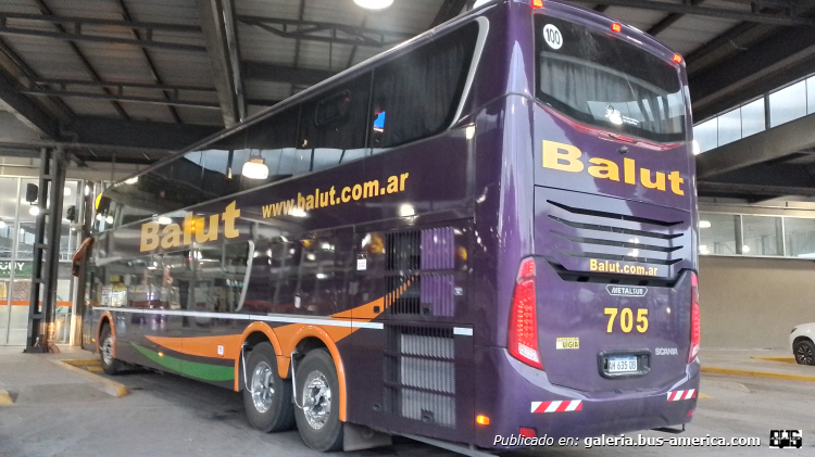 Scania K 450 ib - Metalsur Starbus 3 405 - Balut
AH 635 QB

Balut, interno 705 (Parte de Atras)

