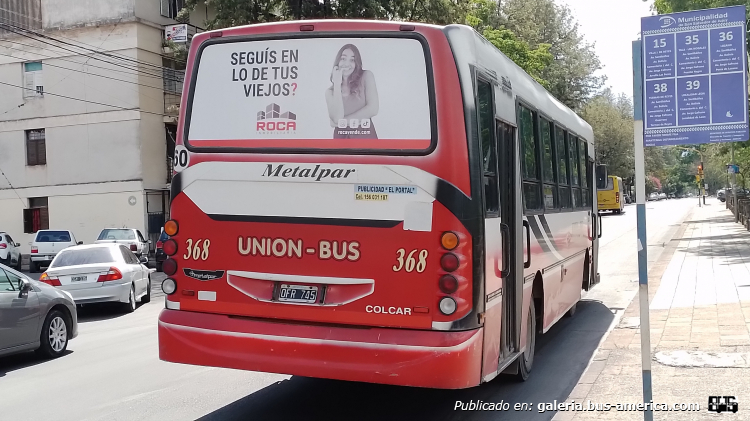 Mercedes-Benz OF 1418 - Metalpar Tronador 2010 - Unión Bus
OFR 745

Unión Bus, interno 368 (Parte de Atras)
