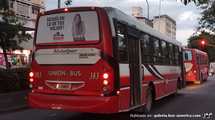 Mercedes-Benz OF 1418 - Metalpar Tronador 2010 - Unión Bus
OHC 275
[url=https://bus-america.com/galeria/displayimage.php?pid=60372]https://bus-america.com/galeria/displayimage.php?pid=60372[/url]

Línea 33 (S.S. de Jujuy), interno 383

(Parte de Atras)
