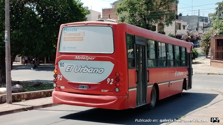 Mercedes-Benz OF 1418 - Metalpar Tronador 2010 - El Urbano
PCV 365

El Urbano, interno 92 (Parte de Atras)
