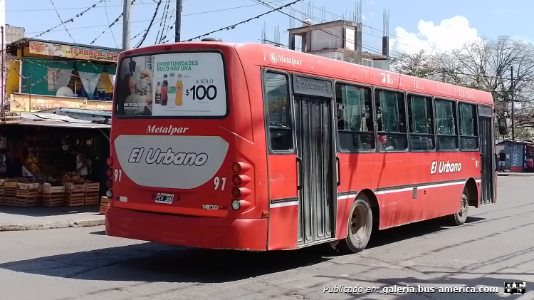 Mercedes-Benz OF 1418 - Metalpar Tronador 2010 - El Urbano
PCV 366

El Urbano, interno 91 (Parte de Atras)
