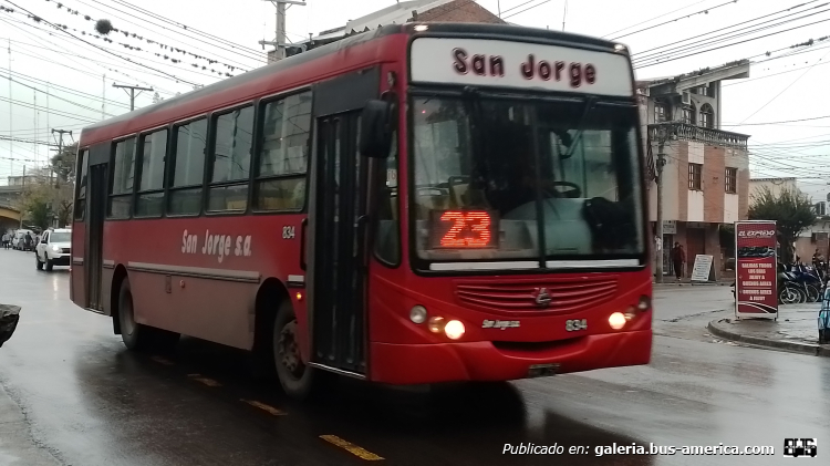 Mercedes-Benz OF 1418 - Metalpar Tronador 2010 - San Jorge
KWV 152

Línea 23 (S.S. de Jujuy), interno 834
