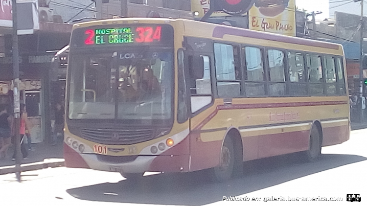 Mercedes-Benz OF 1418 - Metalpar Tronador 2010 - M.O.Pra. Junta
JNG 873

Línea 324 (Buenos Aires), interno 101
