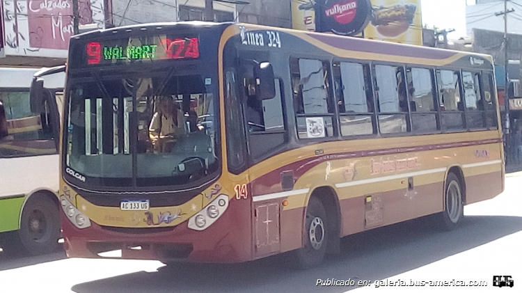 Mercedes-Benz OF 1621 - Metalpar Tronador Nueva Generación - M.O.Pra. Junta
AC 133 UG

Línea 324 (Buenos Aires), interno 14
