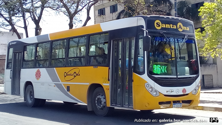 Mercedes-Benz OF 1621 - Metalpar Tronador Nueva Generación - Santa Ana
AD 162 UR

Línea 36 (San Salvador de Jujuy), interno 709
