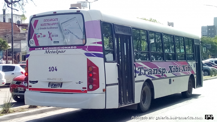 Volksbus 15.190 EOD - Metalpar Tronador 2010 - Transporte Xibi Xibi
PJW 759

Xibi Xibi, interno 104 (Parte de Atras)
