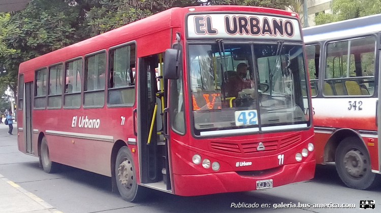Agrale MA 15.0 - Metalpar Tronador 2010 - El Urbano
JCJ 376

Línea 42 (San Salvador de Jujuy), interno 71
