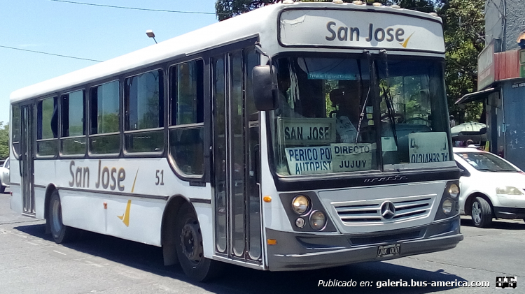 Mercedes-Benz OF 1418 - Ugarte Americano - San Jose
JRK 000

Línea 15 (Prov. de Jujuy), interno 51
