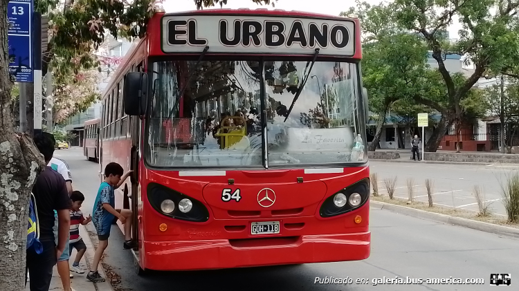 Mercedes-Benz OF 1722 - La Favorita - El Urbano
GOH 118

Línea 14 (S.S. de Jujuy), interno 54
