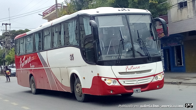Mercedes-Benz OF 1722 - Saldivia Aries - Futuro
KBS 666

Línea 9 (Prov. de Jujuy), interno 35
