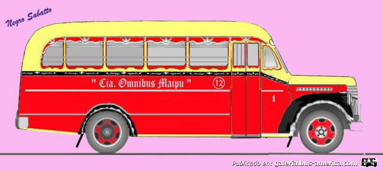 Chevrolet - Agosti - Cía. Omnibus Maipú
Línea 12 (Pdo. Lomas de Zamora), interno 1
