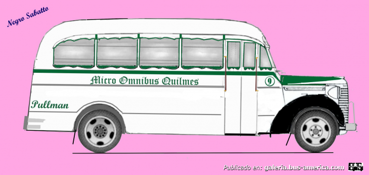 Chevrolet Master - Agosti - Micro Omnibus Quilmes
Línea 1 (Pdo. Quilmes), interno 9
