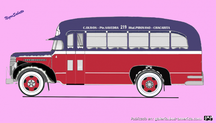 Chevrolet - Costa Rica - M.O.Saavedra
Línea 219 (Buenos Aires), interno 4
