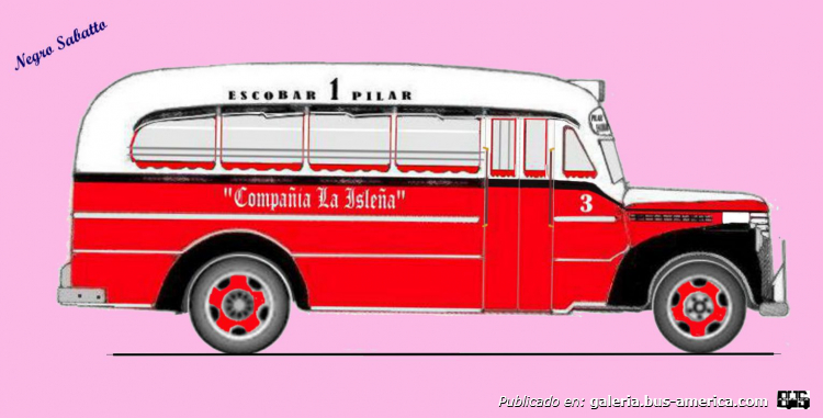 Chevrolet Master - El Cóndor - La Isleña
Línea 1 (Pdo. Escolar), interno 3
