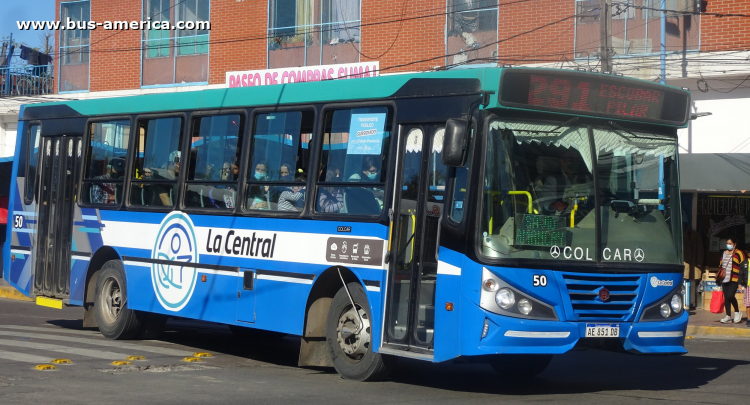 Mercedes-Benz OF 1621 - BiMet 2010 - La Central
AE 851 DB

Línea 291 (Prov. Buenos Aires), interno 50
