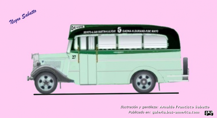 Ford V8 - Marrugat - Línea 5
Línea 5 (Buenos Aires), interno 27
