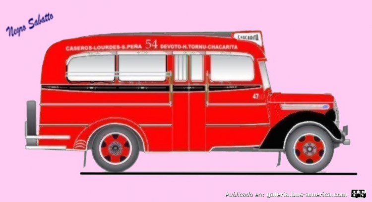 Ford V8 - Marrugat - Línea 54
Línea 54 (Buenos Aires), interno 47
