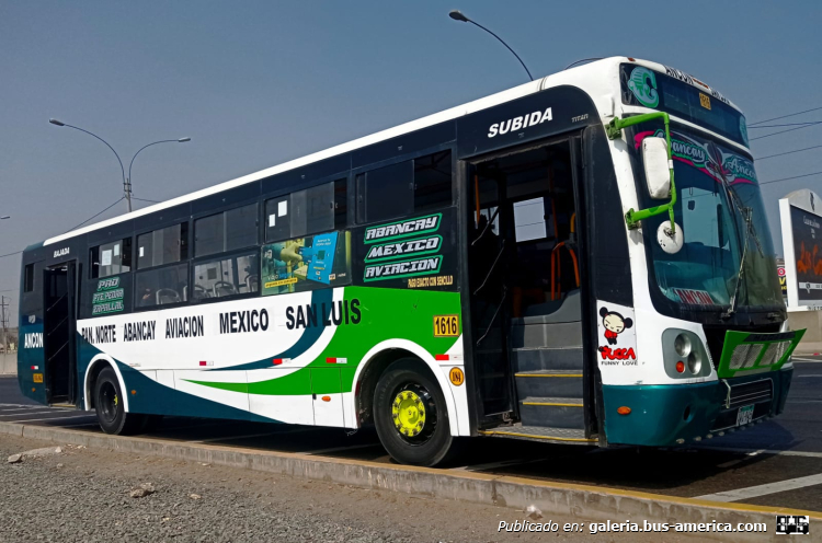 Iveco CC-170E22 - Modasa Titán - VIPUSA
AWI-945

Línea 1616 (Lima) , padrón 184
