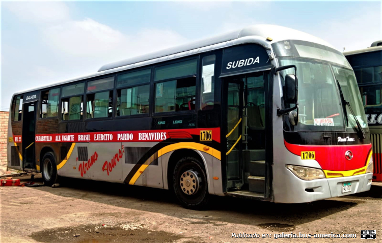 King Long XMQ6120C2 (en Perú) - Urano Tours
F4I-787

Línea 1706 (Lima) , padrón ¿?
